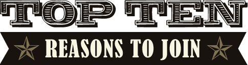 Top Ten Reasons to Join